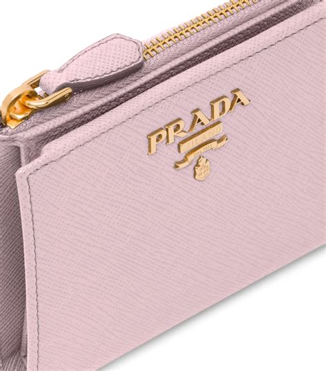 prada wallet saffiano leather small beige pink|prada large saffiano leather wallet.